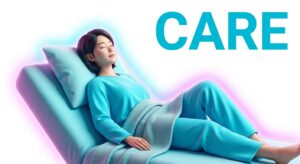 수술 후 회복과 케어를 상징하는 평온한 모습